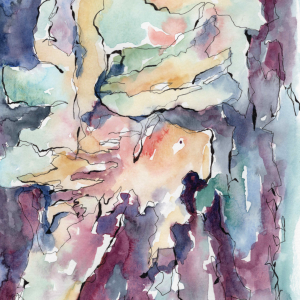 loose abstract watercolor