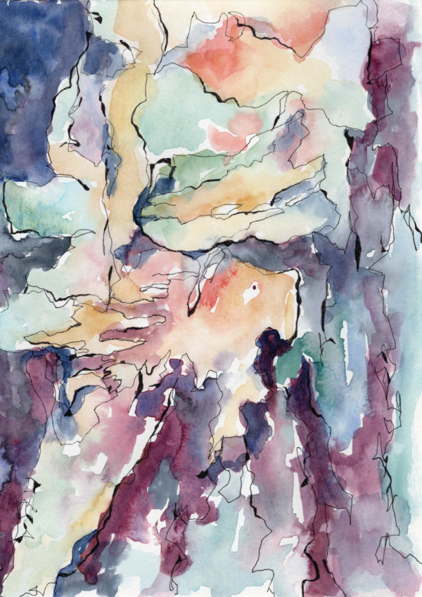 loose abstract watercolor